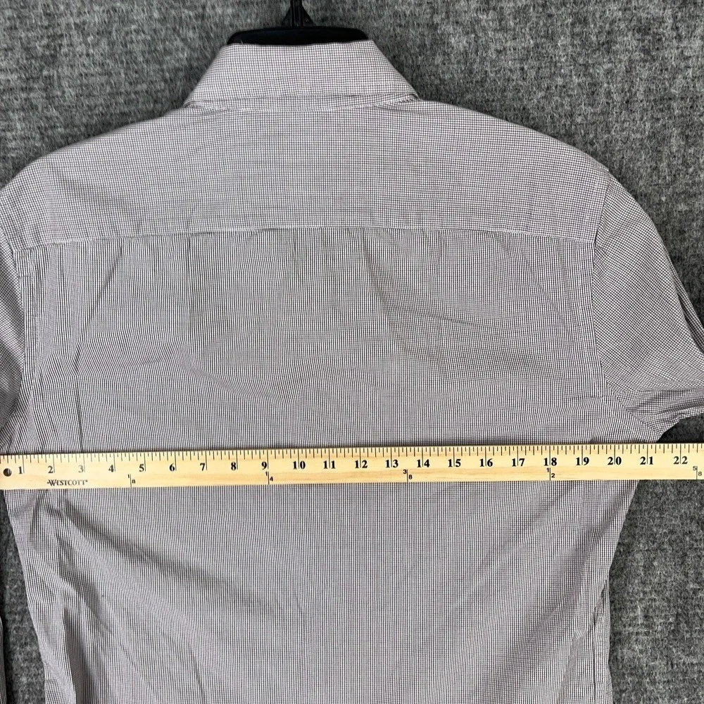 Banana Republic Shirt‎ Mens M Plaid Stretch Soft Wash Slim Fit Business Casual